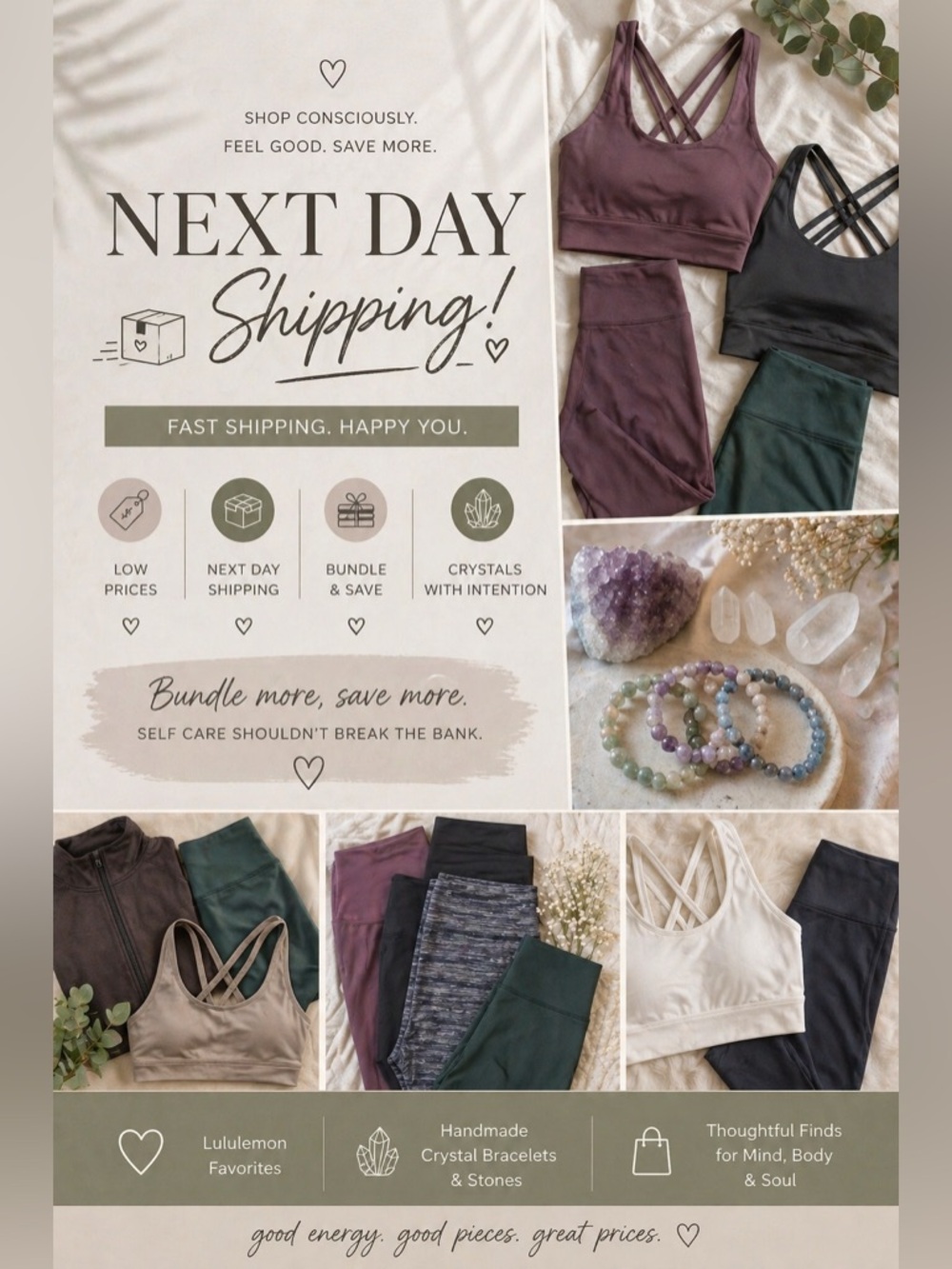 💕✨ YOGA CLOTHES AND CRYSTALS✨💕